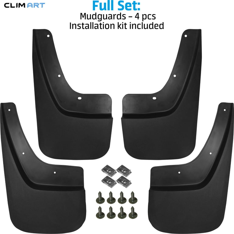CLIM ART Custom Fit Mud Flaps for Mazda CX-5 2017-2022, 4 pcs, Easy to  Install, Road and Weather Resistant Thermoplastic, Car Accessories, 2 Side  View Mirror Deflectors - MF1417101