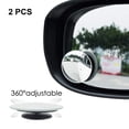 thumbnail image 3 of 2pcs/Adjustabe 360 Degree HD Glass Convex Car Motorcycle Blind Spot Mirror Parking Rear View Mirror Rain Shade, 3 of 4