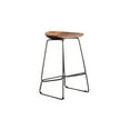 thumbnail image 6 of Home Square 3 Piece Backless Wood Counter Stool Set with Metal Base in Brown, 6 of 9
