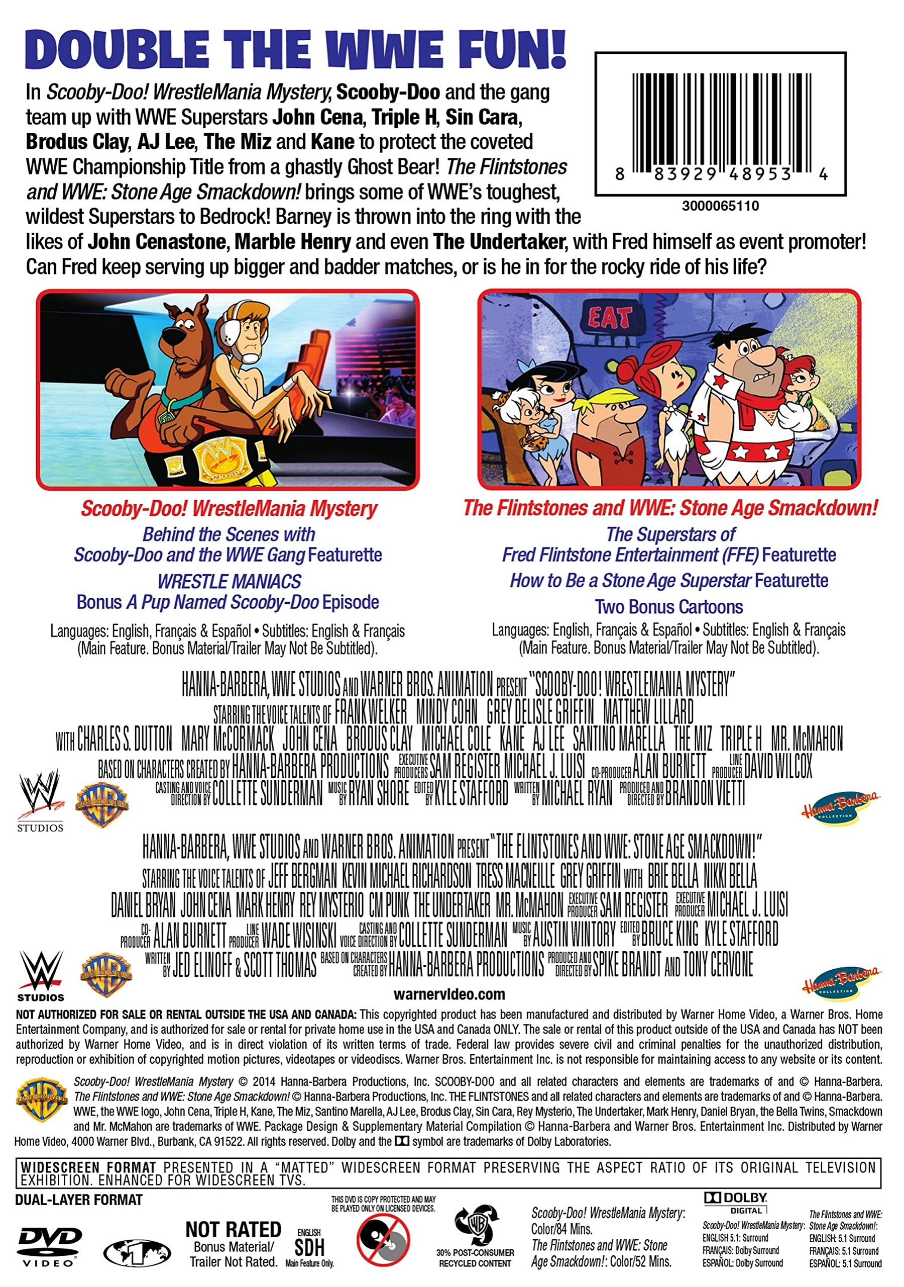 Scooby-Doo!: Wrestlemania Mystery / The Flintstones and WWE