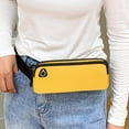 thumbnail image 4 of Bolsa de cintura para correr impermeable con almacenamiento multicapa, correa ajustable, riñonera ligera de nailon para correr, senderismo, viajes y uso diario, negro, azul marino, verde, amarillo, 4 of 6