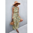 thumbnail image 2 of KRE Prime Women Printed Sleeveless Tie Waist Maxi Dress, 2 of 11