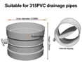 thumbnail image 1 of PVC Manual Air Volume Control Valve Air Duct Volume Controller For Ventilation Pipe Valve Switch Air Regulating Valve 75mm-250mm, 1 of 4