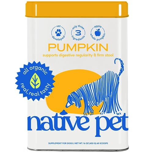 Native Pet Organic Pumpkin for Dogs 16 oz All Natural Organic Fiber for Dogs Mix with Water to Create Delicious Pumpkin Puree Prevent Waste with This Canned Pumpkin Alternative Walmart