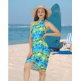 thumbnail image 3 of HAPPY BAY Women's Sarong Coverups Pareo Swimwear Swim Beachwear Vacation Long Summer Bikinis Skirt Beach Cover up Wraps for Women One Size Regal, Palm Tree, 3 of 5