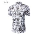 thumbnail image 4 of Camisa Hawaiana Moda Casual Estilo Slim Fit Para Hombre, 4 of 4