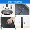 thumbnail image 4 of Simple Deluxe 17,72" 24,2 lbs Marché Robuste Parapluie Support Rond Base pour Patio, Extérieur, Pont, Pelouse, Jardin, Bronze, 4 of 7