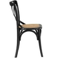 thumbnail image 4 of Modern Contemporary Urban Design Dining Kitchen Room Side Chair, Set of Two, Wood, Black, 4 of 5