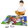 thumbnail image 2 of Puzle de suelo Sonic the Hedgehog, 72 piezas, con pegatinas y tatuajes, 2 of 6