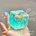 thumbnail image 5 of Transparent Glitter Stress Ball, Ocean Theme Sensory Relaxation Accessory, Soft Handheld Focus Enhancement Tool, Portable Anxiety Relief Companion, Decorative Fidget Activity Toy, 5 of 5
