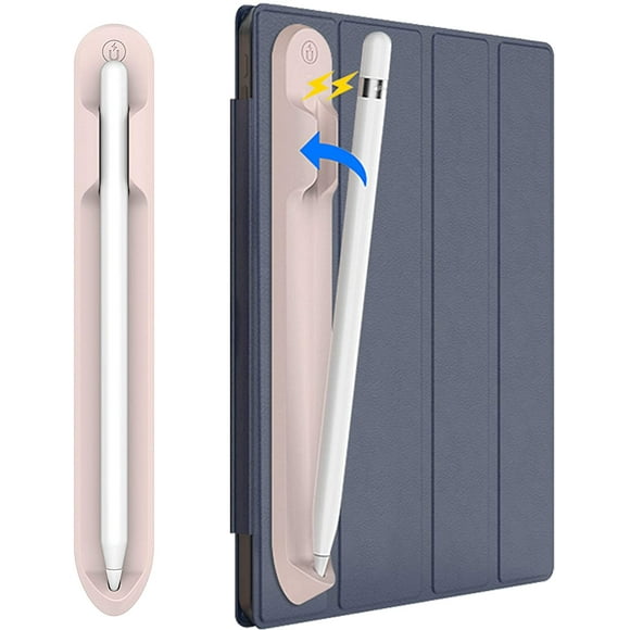Pencil Case Holder Compatible with Apple Pencil 2, PU Leather Elastic Pocket Sleeve Detachable Cover