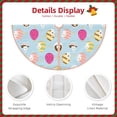 thumbnail image 3 of Fotbe Happy Easter Pattern Christmas Tree Skirt, Tree Skirts Plush Christmas Decorations, Christmas Tree Skirts Xmas Decorations Holiday Party Decor-48", 3 of 6