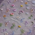 thumbnail image 4 of Flower Nail Stickers for Nail Art - Flowers Nail Art Stickers Summer Floral Leaf Plant 5D Embossed Nail Decals Self-Adhesive Nails Supply Manicure Sliders Flower Stickers for Nails Decoration, 4 of 7