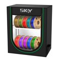 thumbnail image 1 of Filament Storage Box, Moisture-Proof and Dust-Proof, 2-Tier Storage Shelves for 3D Printing Business, Studio, Office Workshop -10 Rolls, 1 of 5