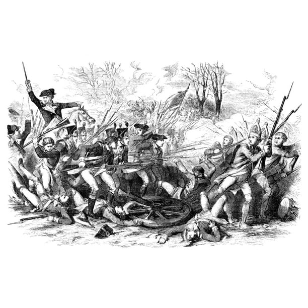 Battle Of The Cowpens 1781 Namerican Forces Driving The British Back