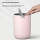 thumbnail image 5 of Eko Fandy Mini Bote De Basura De 0,58 Gal/2,2 L Con Tapa Abatible Para Escritorio, Encimera, Tocador, Escritorio U Oficina, Pequeño Cubo De Basura (Rosa), 5 of 5