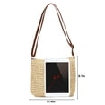 thumbnail image 3 of PULLIMORE Women Straw Beach Bag Boho Summer Woven Buckets Totes Handbag Shoulder Bags Purse, 3 of 12