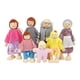 thumbnail image 1 of Familia De Casa De Muñecas De Madera, Desarrollo De Habilidades, Figuras De Juego De Simulación Familiar, 7 Muñecas, Sonrisa Dulce, Diversión Pulida A Mano Para Casa De, 1 of 7
