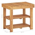 thumbnail image 4 of vidaXL Shoe Rack 50x32x45 cm Solid Acacia Wood, 4 of 4
