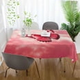 thumbnail image 6 of Pink Butterfly Rectangle Tablecloth Waterproof Polyester Table Clothative Stain Resistant & Wrinkle Resistant Washable Table Cover for Dining Table/Party/Camping 60x120 Inch Decor Gift, 6 of 7