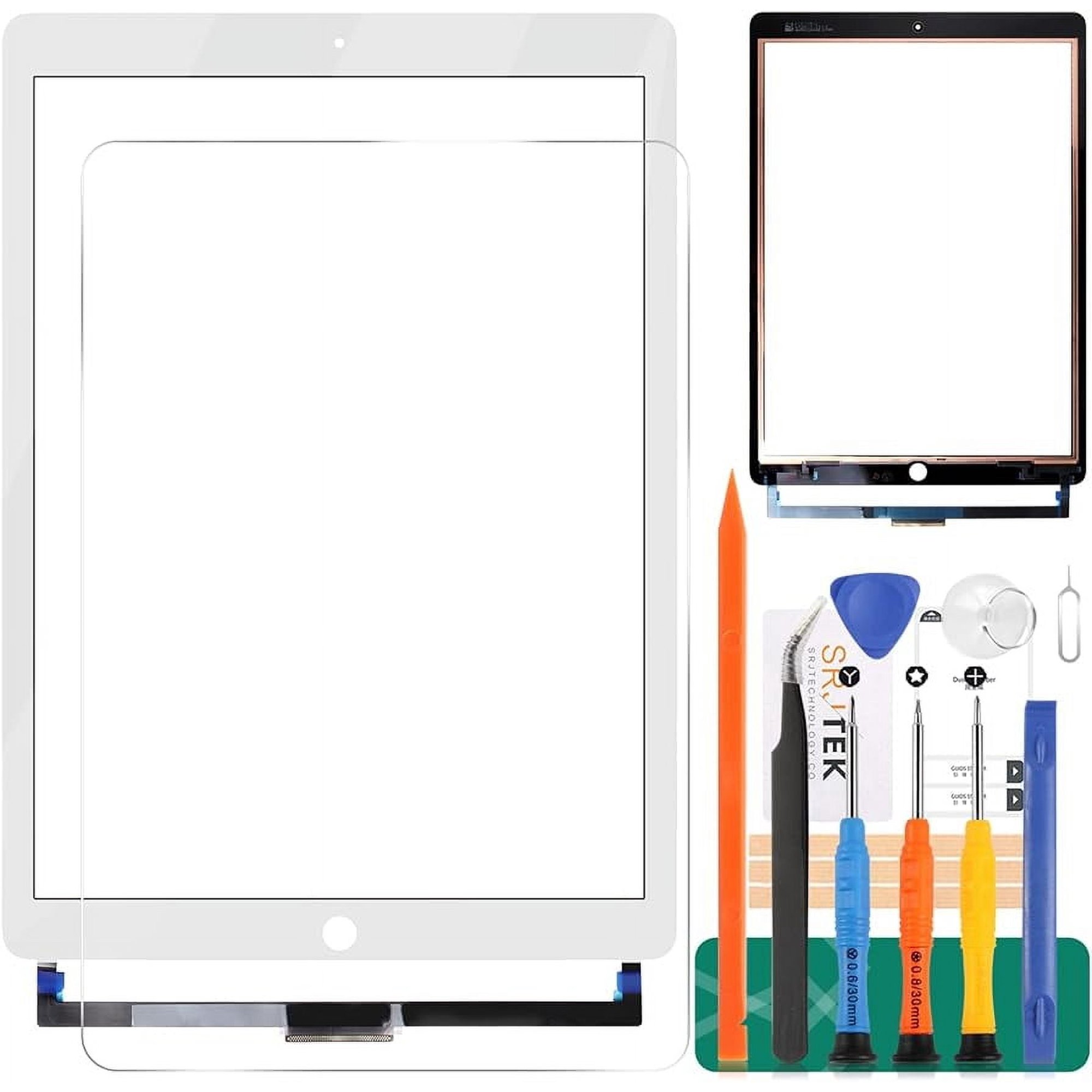 for iPad Pro 12.9 2nd Touch Screen Replacement for iPad Pro 12.9 2017 Digitizer Sensor A1671 Touch Digitizer Panel Glass Compatible with A1670 Repair Parts Kits(No LCD) (White)