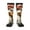 2 Black-1, variant on Cartoon Scottish Duck print thigh-high socks, crafted for both men and women with a stretchy, high-opaque design perfect for daily wear