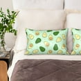 thumbnail image 4 of Disketp Avocado Satin Pillowcase For Hair And Skin - Satin Pillow Cases Standard Size 20x30 Inches With Zipper,Gifts For Women Men, 4 of 8
