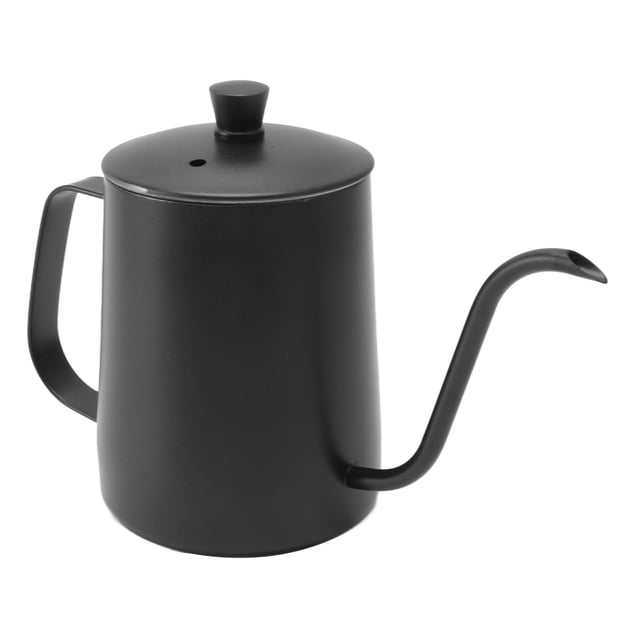 Bouilloire à Café Col de Cygne, Design Ergonomique, Cafetière Richement Texturée, Théière à Main en Acier Inoxydable 304 pour Maison, Bureau, Café, Camping