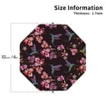 thumbnail image 3 of Disketp Humming Bird And Tropical Funny Coasters,6 Pcs Leather Coasters with Holder, Perfect Housewarming Hostess Gifts,Protect Furniture from Water Marks Scratch and Damage,Octagon, 3 of 7