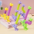 thumbnail image 5 of TONGYIJIA Stretch Tube Toys, 5 Pack Dinosaur Snake Fidget Toy, Stress Relief Sensory Stretching Tubes, Anxiety Relief Novelty for Adults, 5 of 7
