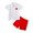 Red, variant on Boy Clothes Toddler Kids Boys Spring Summer Cotton Airplane Print Short Sleeved Basketball 0 3 6 12 18 24 Months T-Shirt and Shorts Set Clothing Sets Tracksuit 2PCS