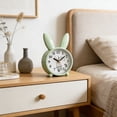 thumbnail image 4 of Plastic Alarm Clock, Student Bedroom Timepiece With Clear Display, for Study and Sleep, Green, 4 of 6
