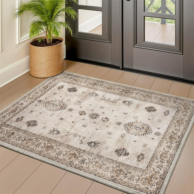 D Boho Area Rug for Living Room Machine Washable Rug Non Slip Carpet Soft Living Room Rug Room Decor Rugs for Bedroom Kids Playroom