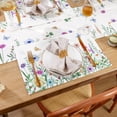 thumbnail image 5 of SHACOS Spring Table Runner 13x72 Inch Wild Flowers Farmhouse Linen Style Table Runner Waterproof Spring Kitchen Dining Table Decoration Indoor Outdoor Home Party Decor, 5 of 6