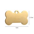 thumbnail image 2 of Pet Tag Stainless Steel Bone Shaped Pet Name Tag Dog Personalized Tag Cat ID Tag, 2 of 10