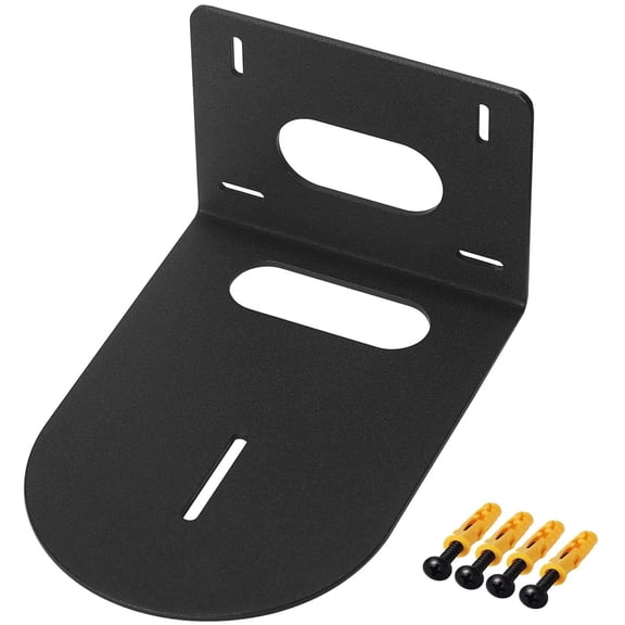 VANROUG Camera Wall Mount Bracket, Universal Security Camera Mounting Holder, Small Universal Wall Mounting Bracket for Hanging Small Select Surveillance Cameras or Speaker, Black Color