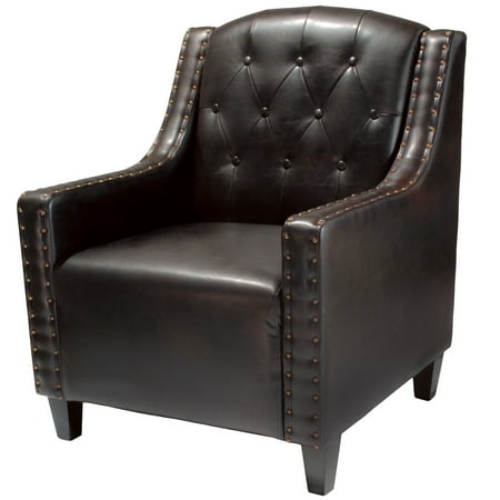 Keeper Tufted Leather Club Chair Keeper Tufted Leather Club Chair