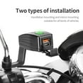 thumbnail image 2 of QC3.0 Fast Charge Type C Motorcycle Usb Charger Port 12V Voltmeter w/ Switch, 2 of 3