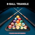 thumbnail image 6 of GSE Games & Sports Expert Deluxe Solid Wood 8-Ball Triangle Billiard Pool Ball Rack for 2-1/4" Pool Balls - Black, 6 of 8