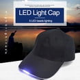 thumbnail image 2 of Mens Hat Rechargeable Black* Hat Bright Hands Free with Battery Fishing LED Cap for Running, 2 of 5