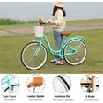thumbnail image 4 of Beach Cruiser Bike for Women 24/26 Inch Ladies Bike 13 Speed Complete Cruiser Bikes with Dual V-Brake and Adjustable Seat, Adult City Bike for Women, Men, 4 of 6