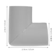 thumbnail image 2 of DEEPCRAFF 24Ud Protector De Bordes En Espuma Nbr Gris Para Esquinas De Marcos Mudanzas, 2 of 6