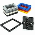 thumbnail image 4 of MOC Technical Liftarm Beams Bricks DIY Assembles Particles 32348 Modified Bent Brick Educational 39793 39790 Construction Toys 32140-Blue, 4 of 6
