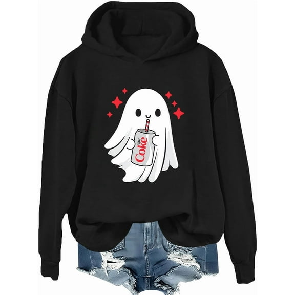 Halloween Diet Coke Ghost Hoodie Coke Ghost Shirt Funny Cute Skeleton Coke Sweatshirt
