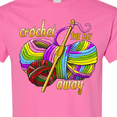 thumbnail image 4 of Inktastic Crochet the Day Away T-Shirt, 4 of 5