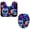 Multicolor, variant on PhooArto Toilet Lid Cover and U-Shaped Toilet Floor Mat Set of 2 Pieces, Neon Skull Flower Patterns Toilet Mat Set, Machine Washable Seat Covers Non-Slip Absorbent Rugs