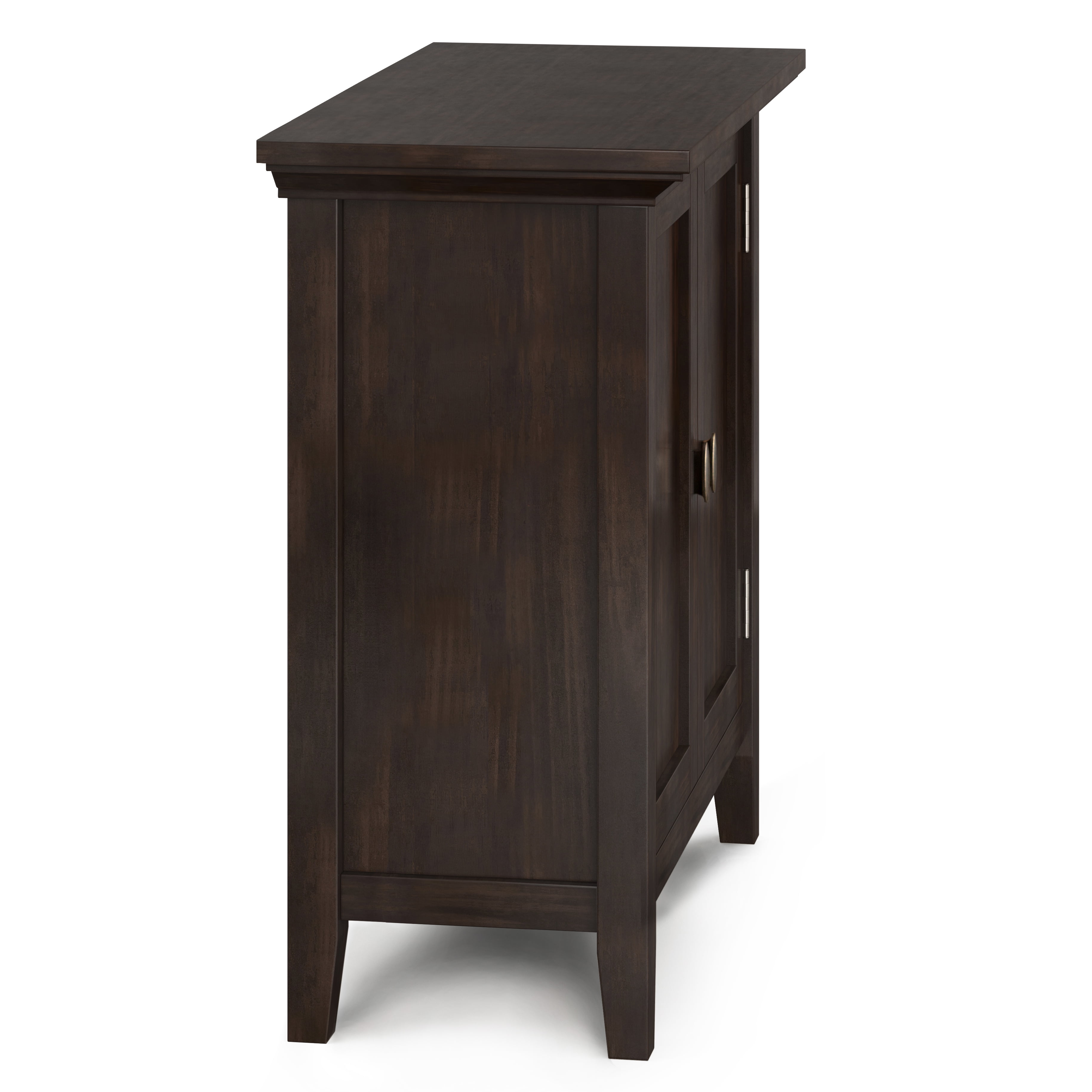 Simpli Home - Redmond Low Storage Cabinet - Rustic Natural Aged Brown