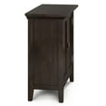 thumbnail image 3 of Redmond 32 inch Wide Solid Wood Low Storage Cabinet in Brunette Brown, 3 of 8