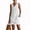 White, variant on Noric Women Cotton Linen Summer Sleeveless Dresses Casual Cowl Neck with Pockets Solid Color Mini Dress Trendy 2026