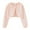 Light Pink, variant on Ruyang Girls Cropped Cardigan Sweaters Cute Knit Sweater Kids Long Sleeve Ruffle Trim One Button Shawl Warm Trendy Coat